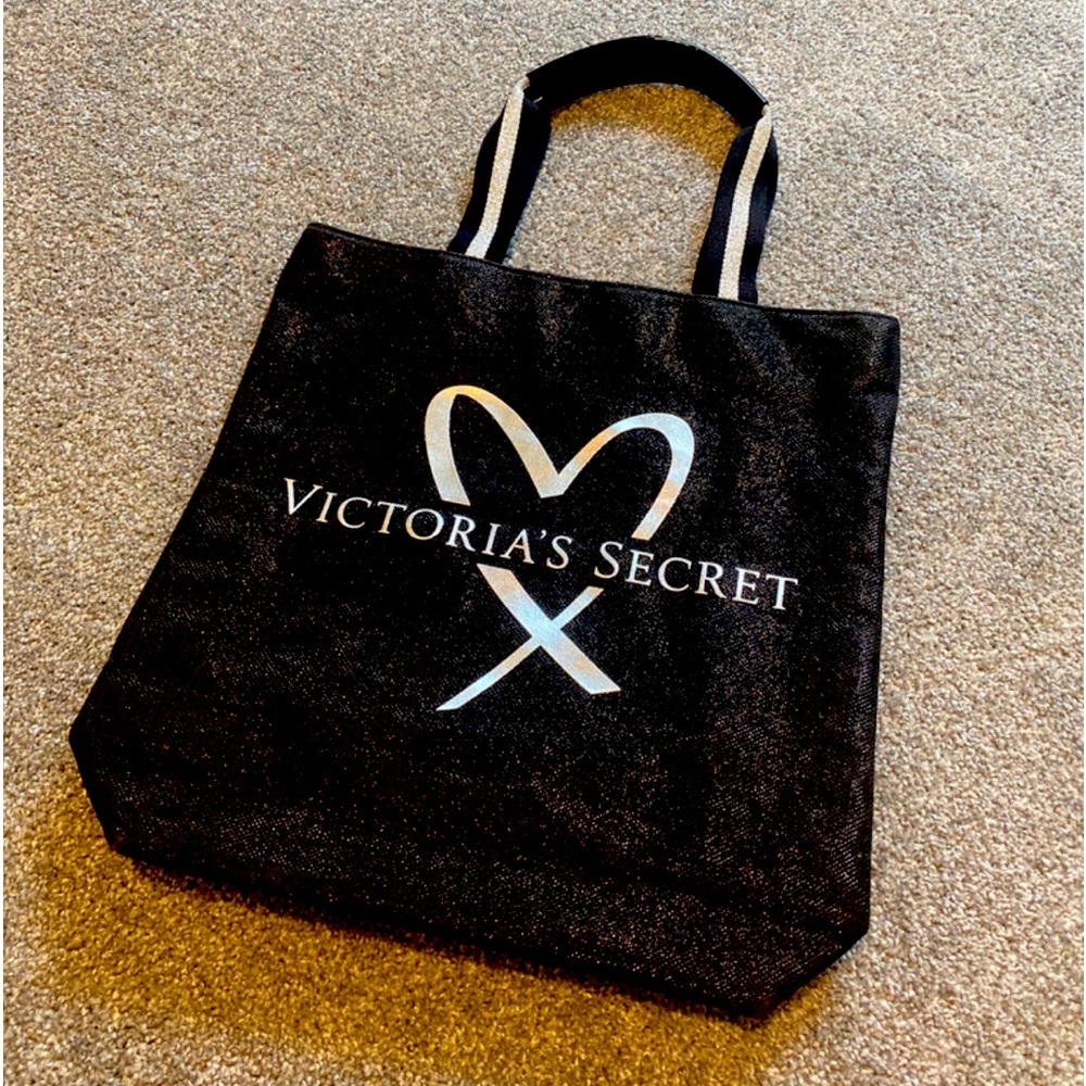 Victoria’s Secret over sized sparkle tote bag.